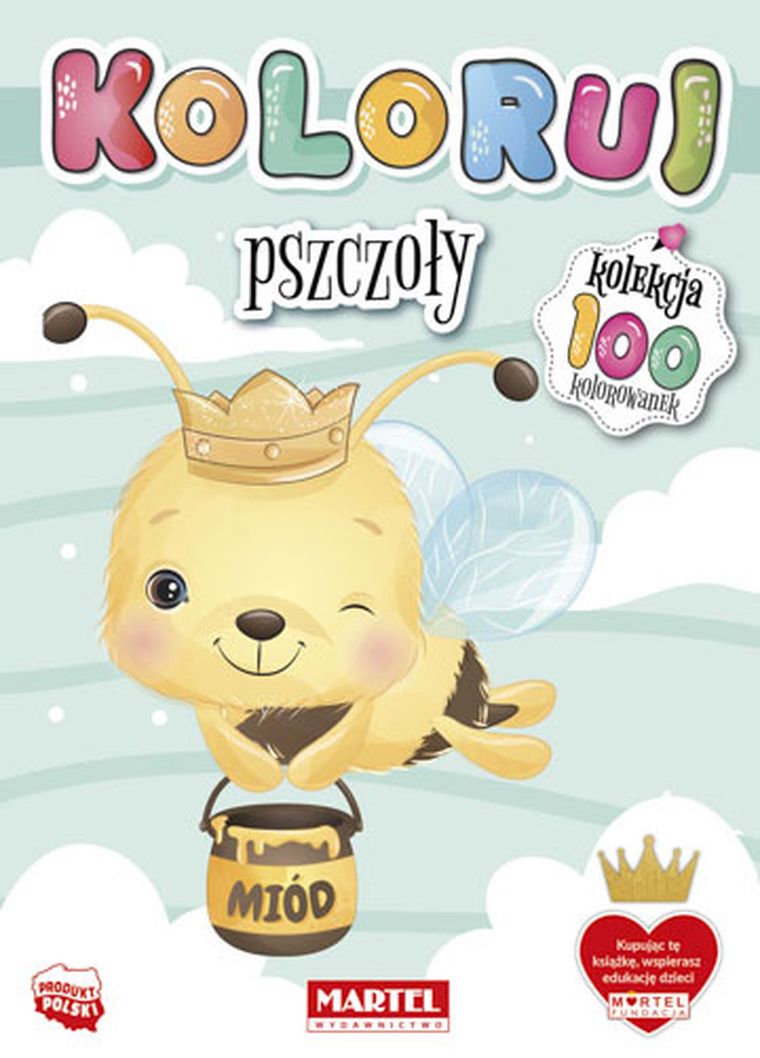 Koloruj. Pszczoły
