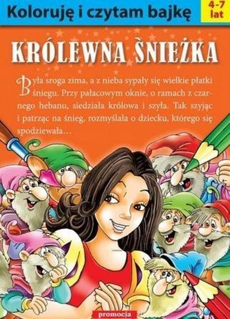 Koloruję i czytam bajkę. Królewna Śnieżka