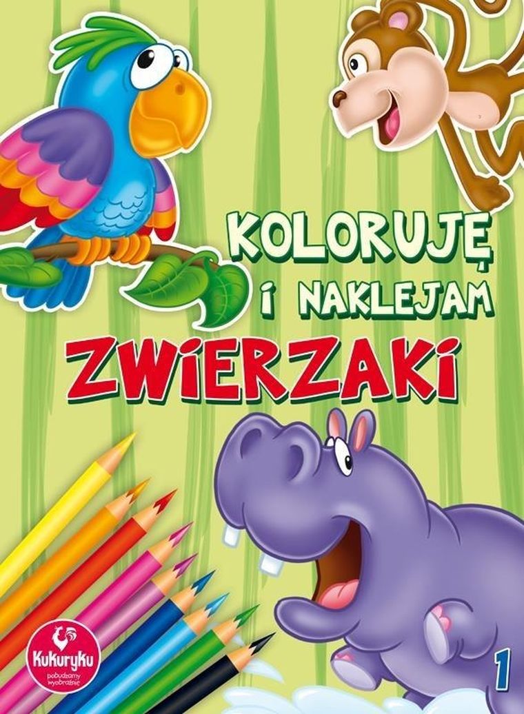 Koloruję i naklejam. Zwierzaki