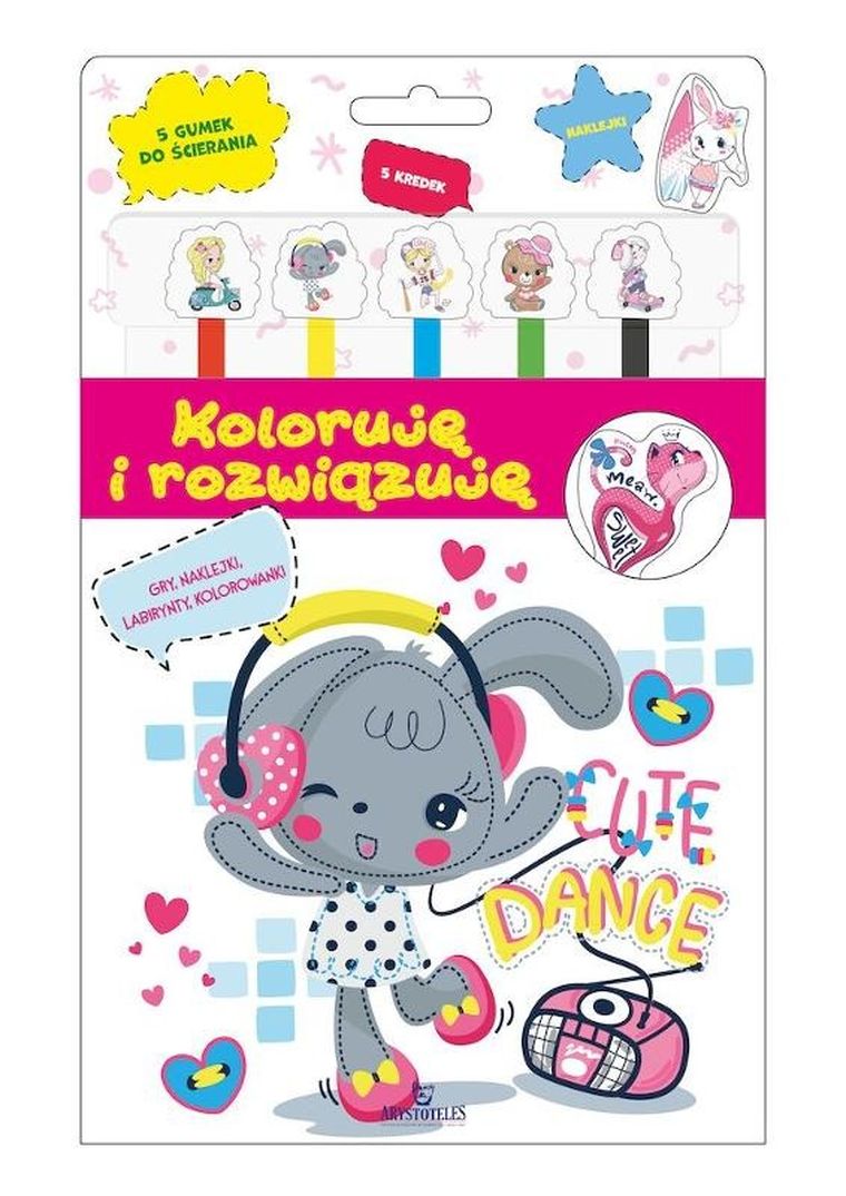 Koloruję i rozwiązuję. Wersja różowa