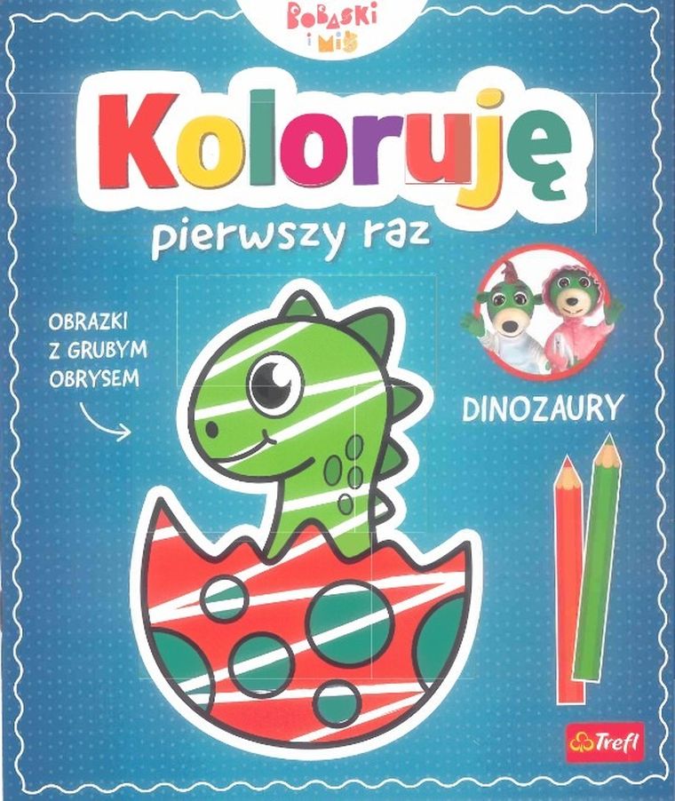 Koloruję pierwszy raz. Dinozary