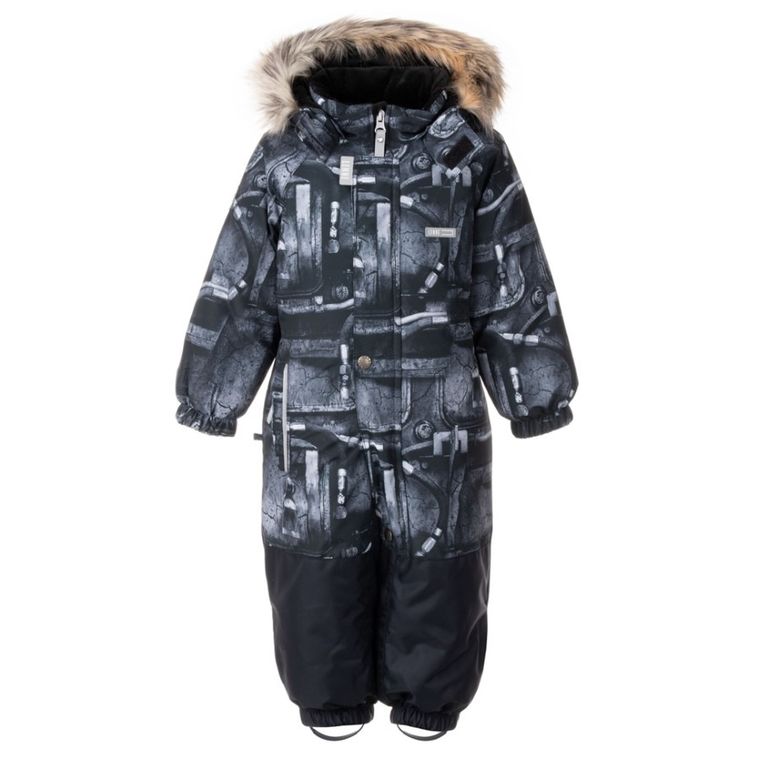 Kombinezon chłopięcy z kapturem, czarny, Lenne