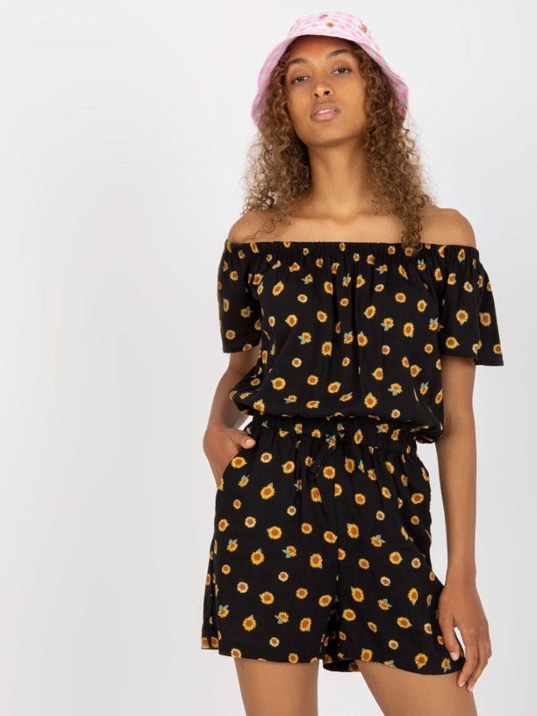 Kombinezon damski, czarny, Sublevel