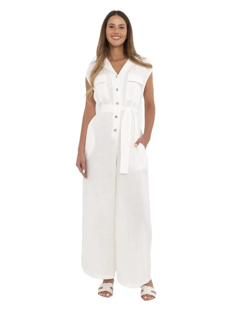 Kombinezon damski, ecru, Factory Price