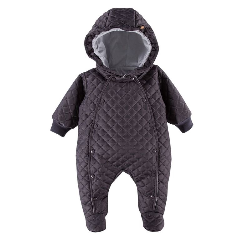 Kombinezon dziecięcy z kapturem, szary, Eevi
