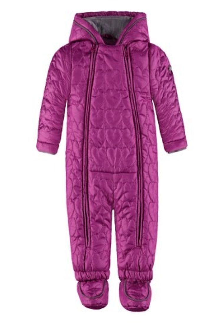Kombinezon dziewczęcy z kapturem, fioletowy, Kanz