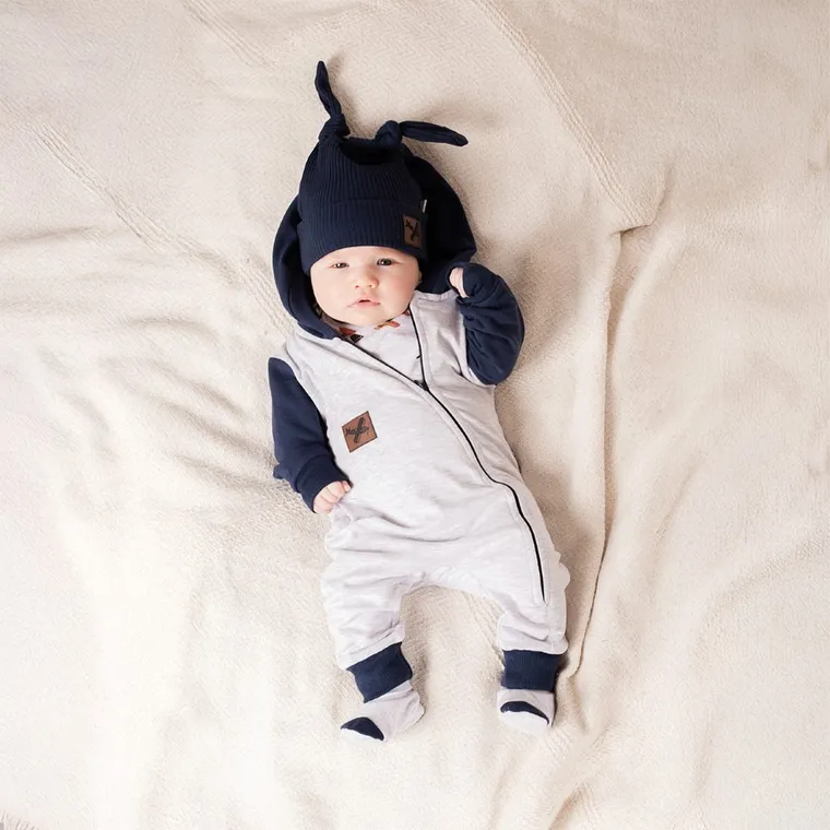 Kombinezon przejściowy chłopięcy, szary, Nicol