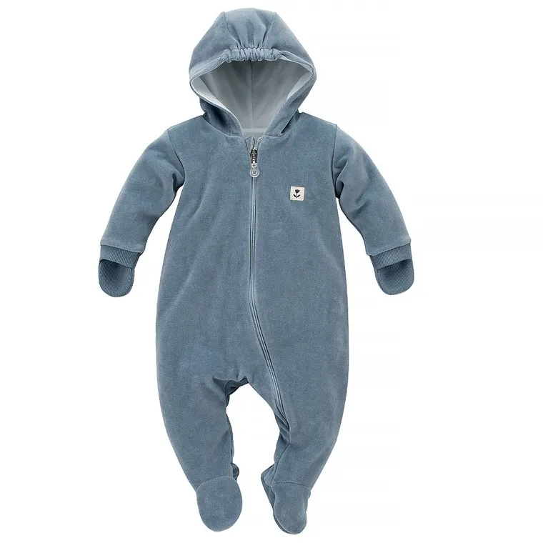 Kombinezon przejściowy dziewczęcy z kapturem, niebieski, Pinokio