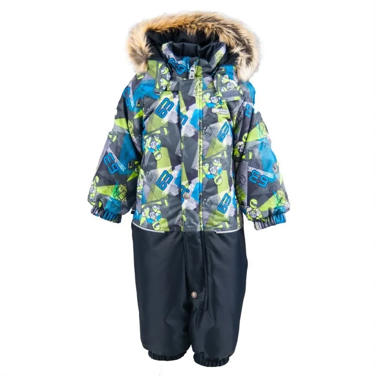 Kombinezon zimowy chłopięcy z kapturem, mix, Lenne