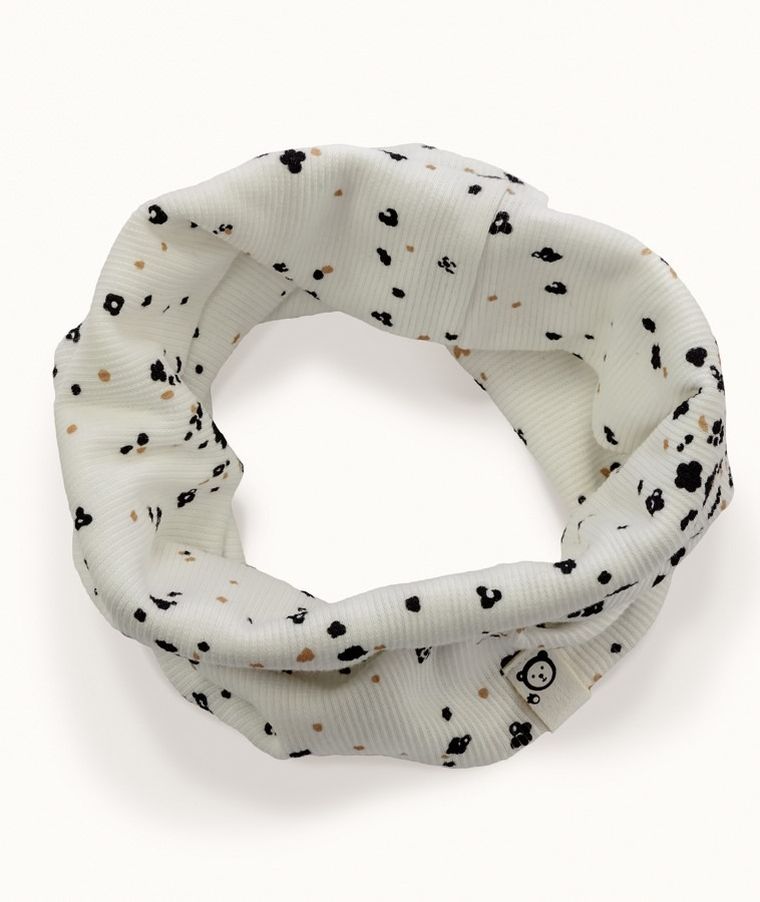 Komin dziewczęcy, prążkowany, ecru, Iltom