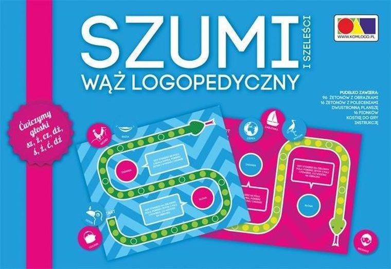 Komlogo, Szumi i szeleści, wąż logopedyczny, gra edukacyjna