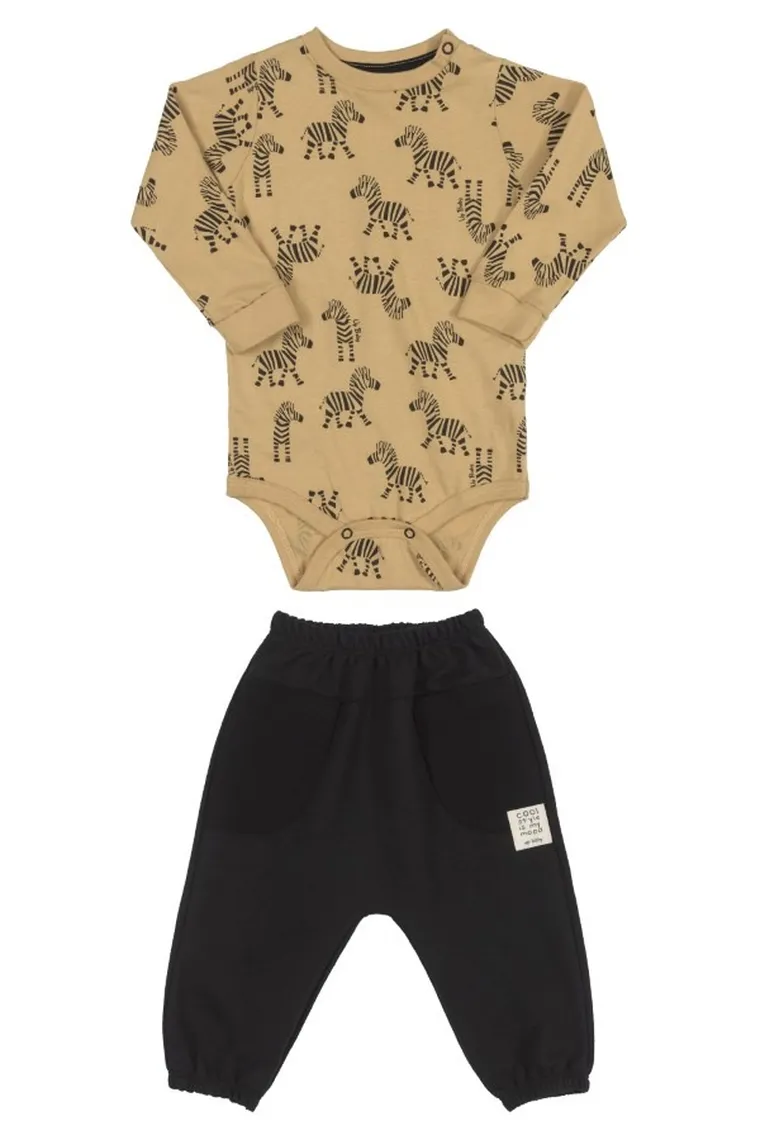 Komplet chłopięcy, Body z długim rękawem, Spodnie dresowe, mix, Up Baby