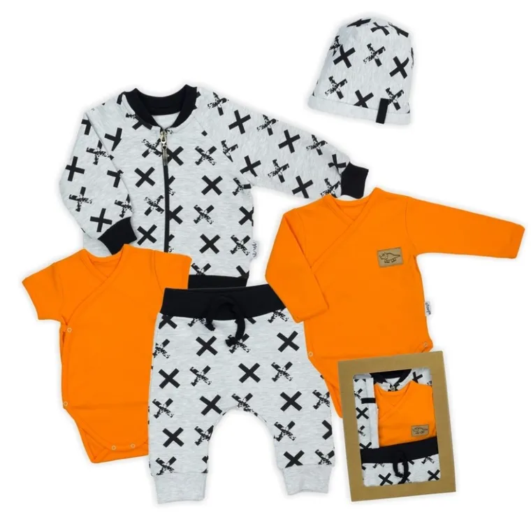 Komplet chłopięcy, Body z krótkim i długim rękawem, Spodnie, Bluza, Czapka, mix, Nicol