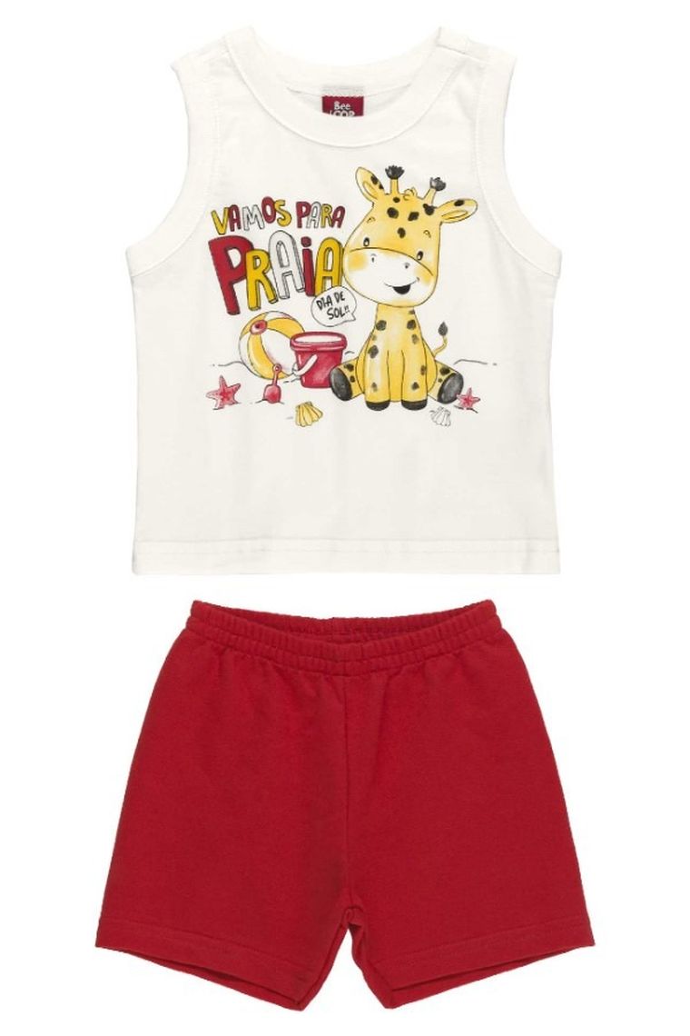 Komplet chłopięcy, T-shirt bez rękawów, Szorty, mix, Be Loop