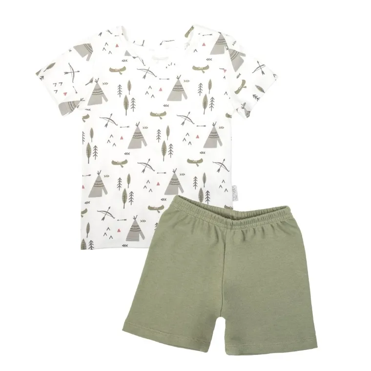 Komplet chłopięcy, T-shirt, Szorty, mix, Nicol