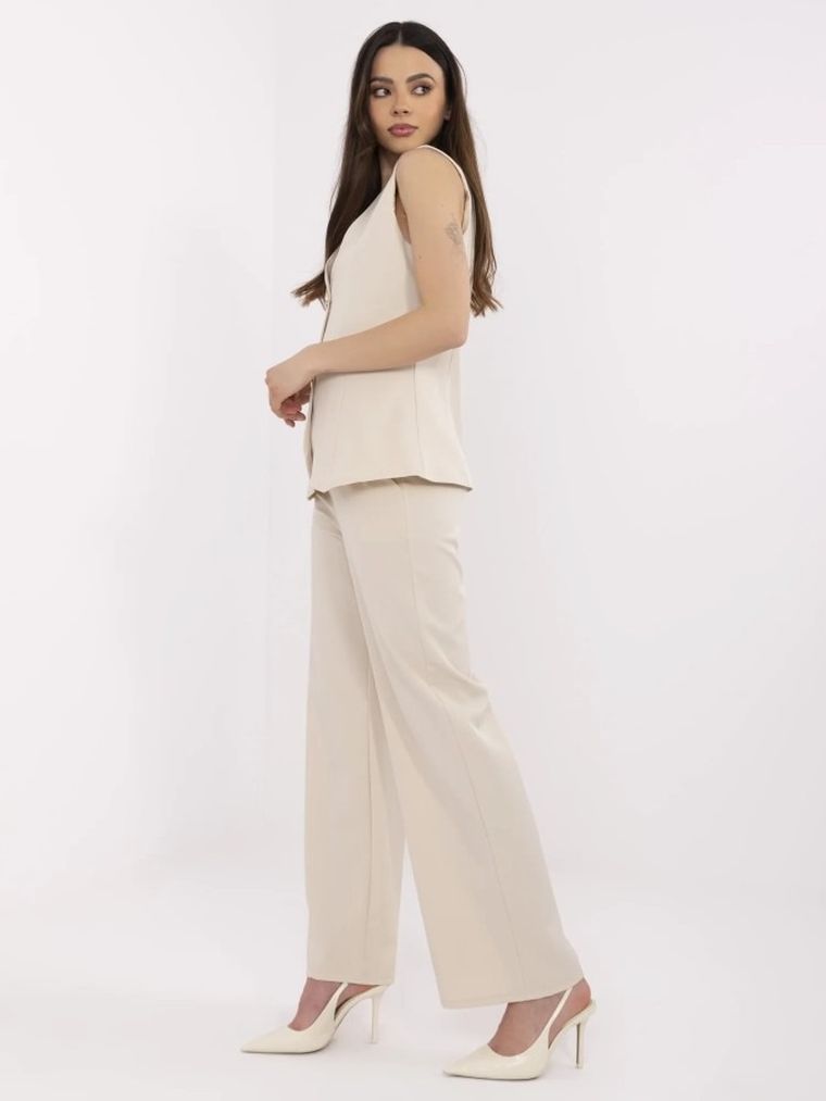 Komplet damski, beżowy, Italy Moda