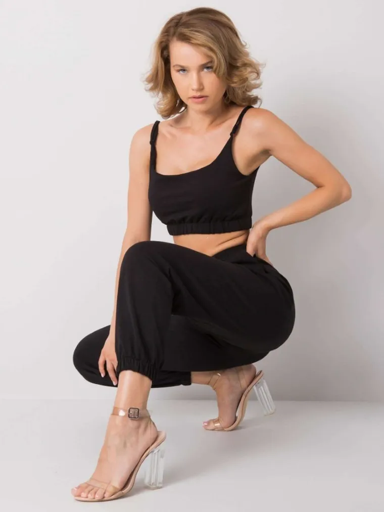 Komplet damski, czarny, Ex Moda