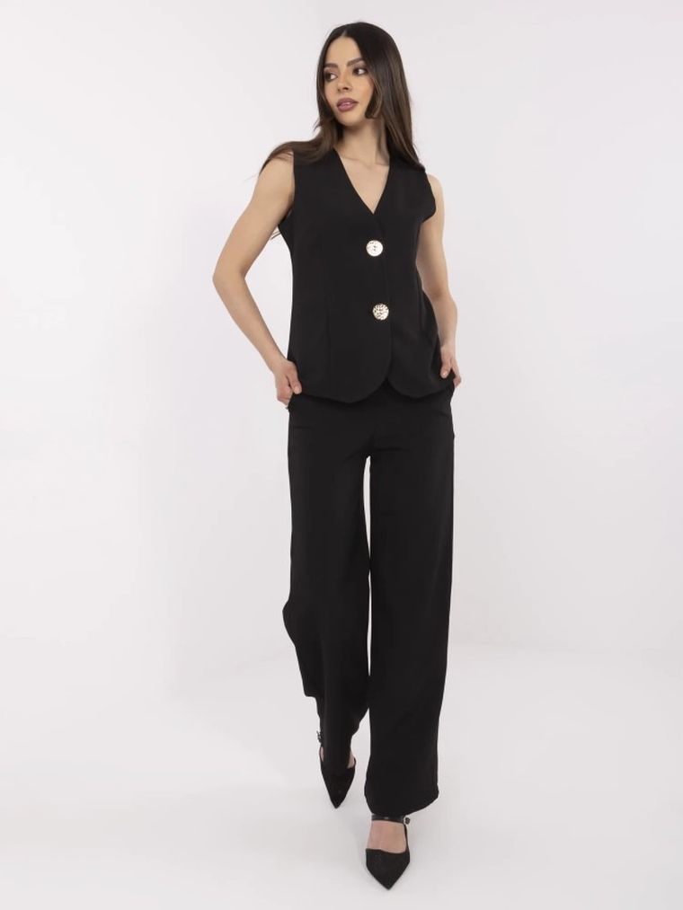 Komplet damski, czarny, Italy Moda