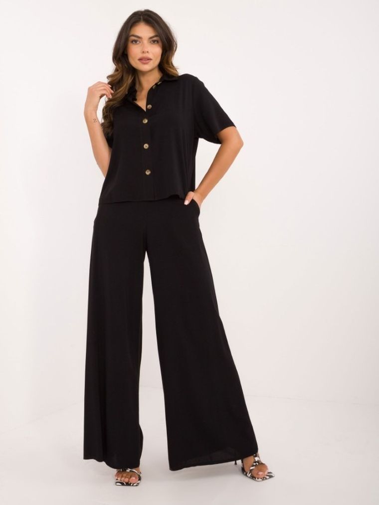 Komplet damski, czarny, Lakerta