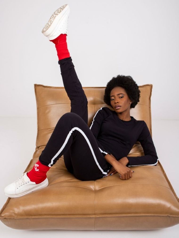 Komplet damski, czarny, Rue Paris