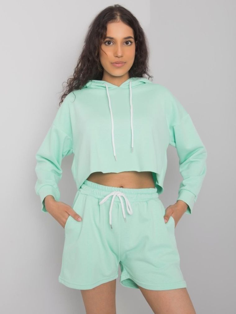 Komplet damski, miętowy, Ex Moda