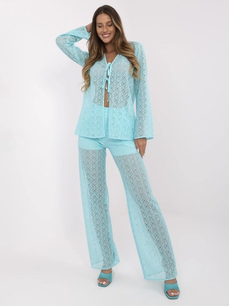 Komplet damski, miętowy, Lakerta