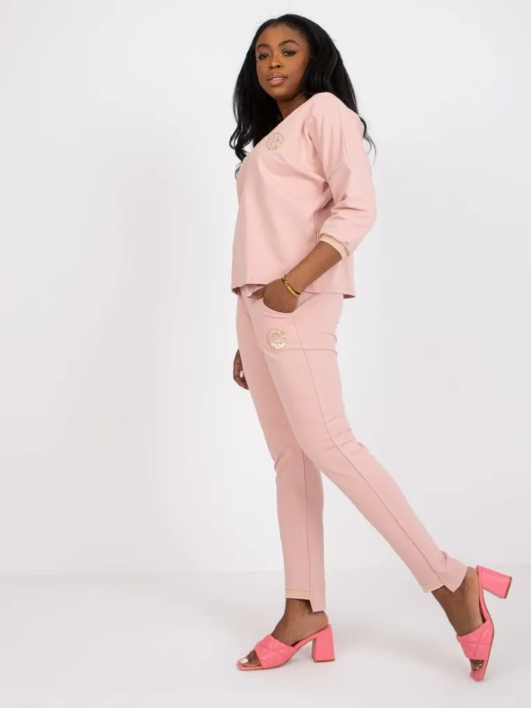 Komplet damski, różowy, Relevance