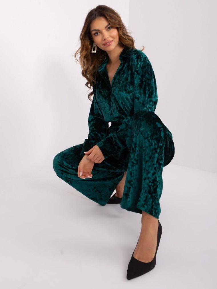 Komplet damski, zielony, Lakerta