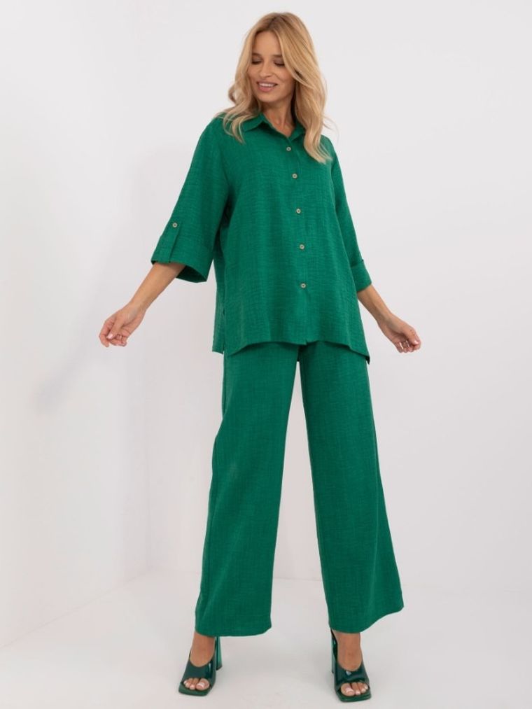 Komplet damski, zielony, Lakerta