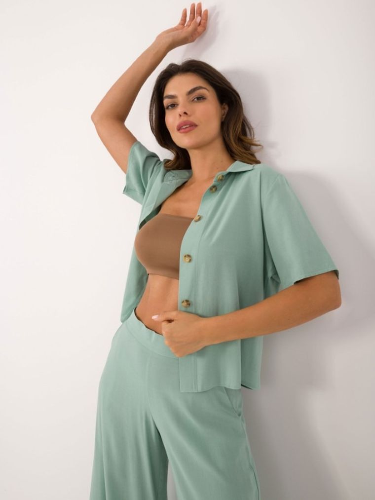 Komplet damski, zielony, Lakerta