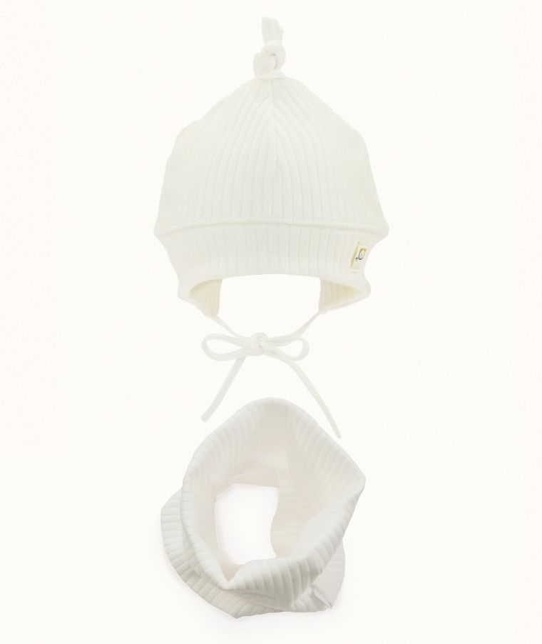 Komplet dziecięcy, Czapka, Komin, ecru, Iltom