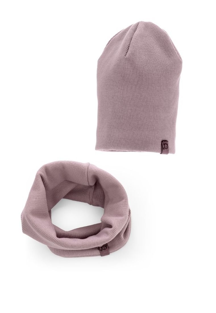 Komplet dziecięcy, Czapka, Komin, fioletowy, Iltom