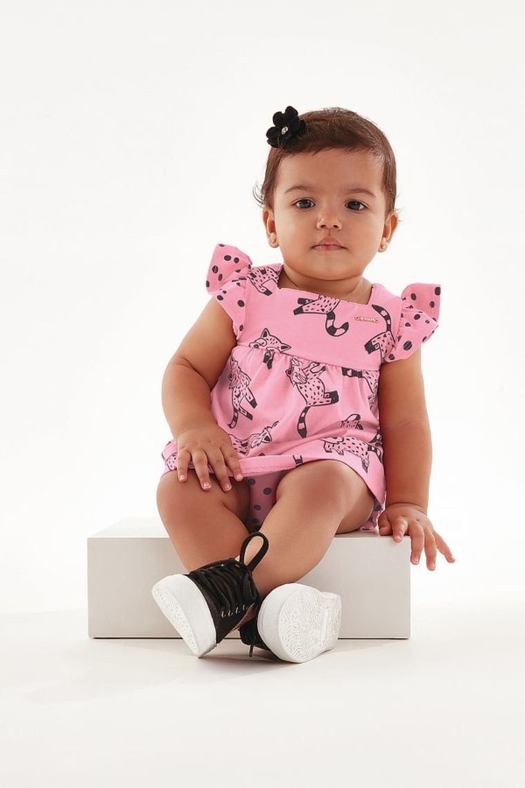Komplet dziewczęcy, Bluzka, Majtki, różowy, Up Baby