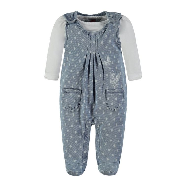 Komplet dziewczęcy, Bluzka z długim rękawem, Śpiochy, niebieski, Kanz