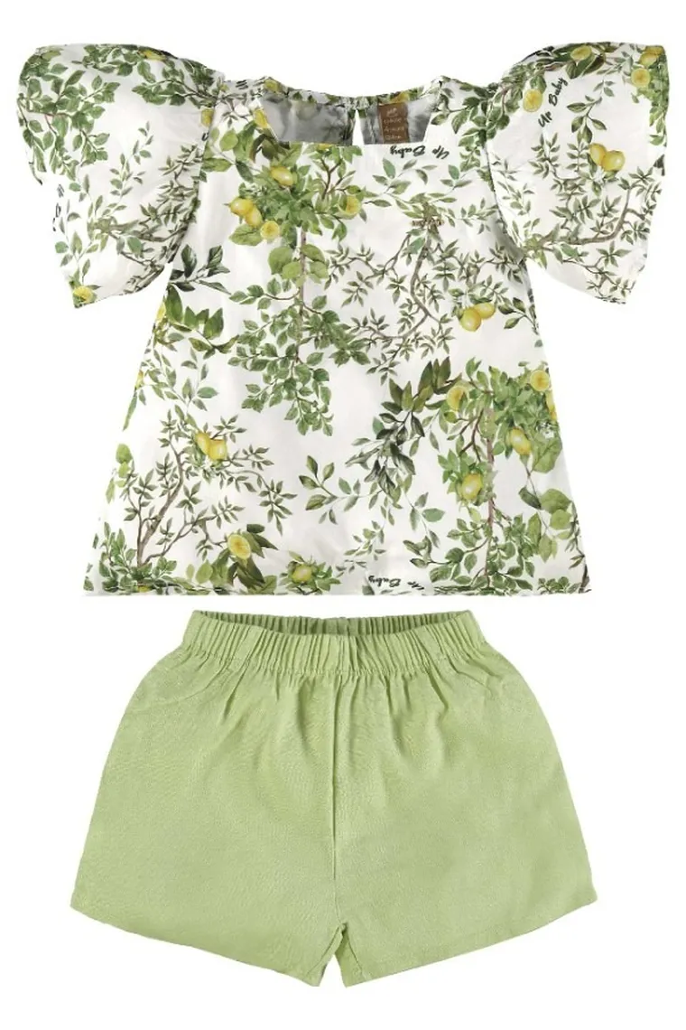 Komplet dziewczęcy, Bluzka z krótkim rękawem, Szorty, mix, Up Baby