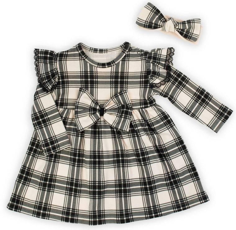 Komplet dziewczęcy, Sukienka, Opaska, mix, Nicol