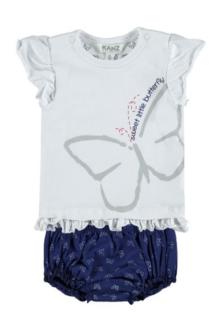 Komplet dziewczęcy, T-shirt, Szorty, mix, Kanz