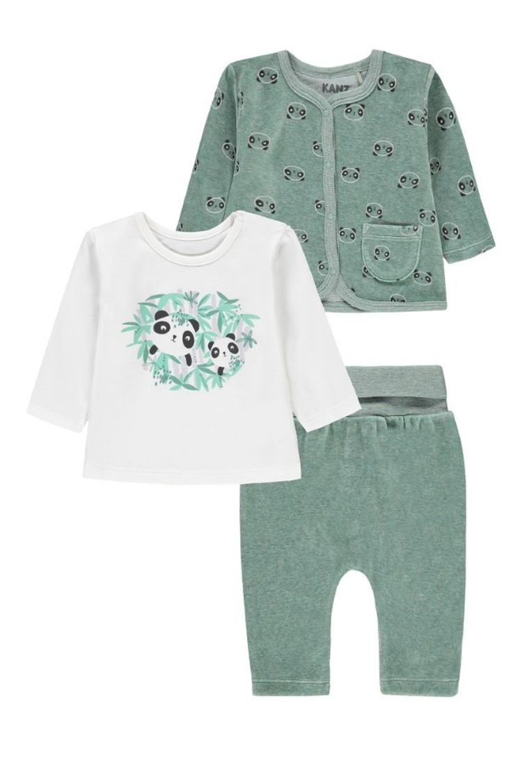 Komplet niemowlęcy, Bluza, Bluzka z długim rękawem, Spodnie dresowe, mix, Kanz