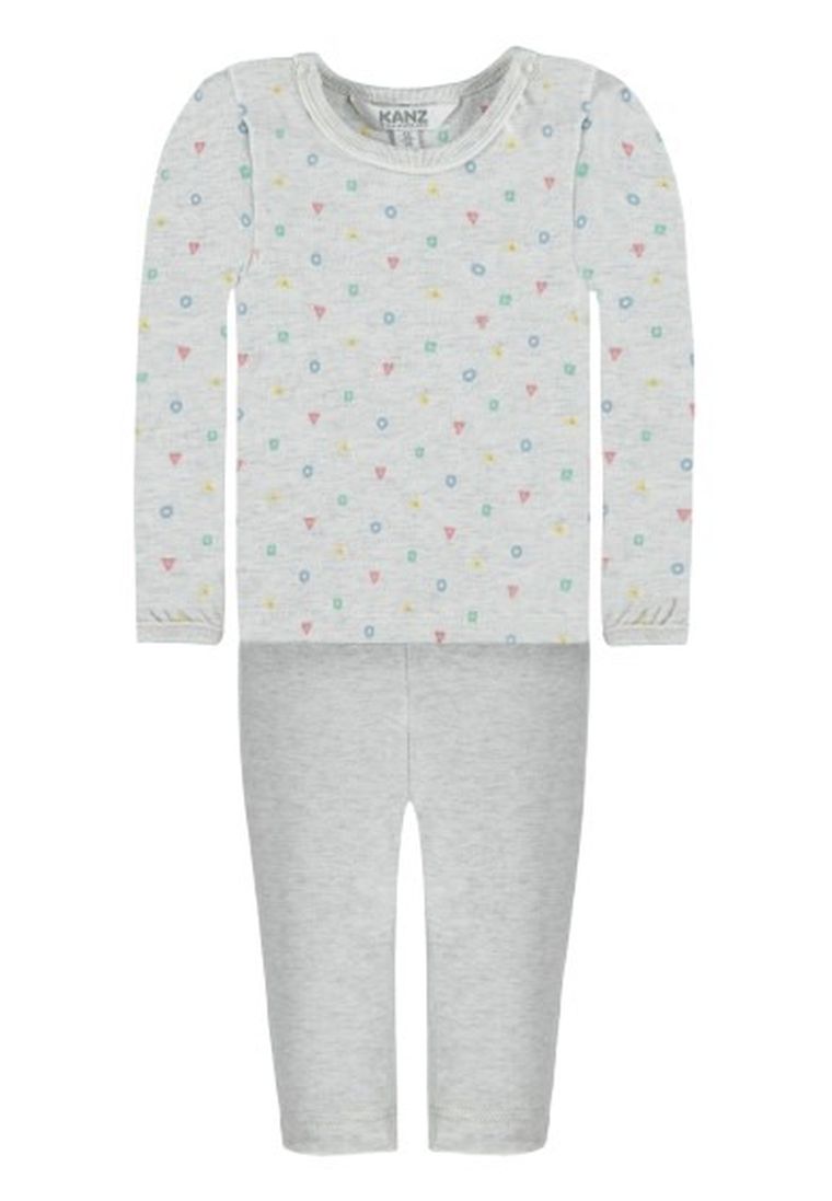 Komplet niemowlęcy, Bluzka, Spodnie, szare, Kanz