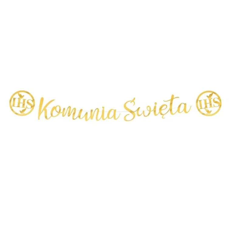 Komunia Święta, IHS, baner, 150 cm