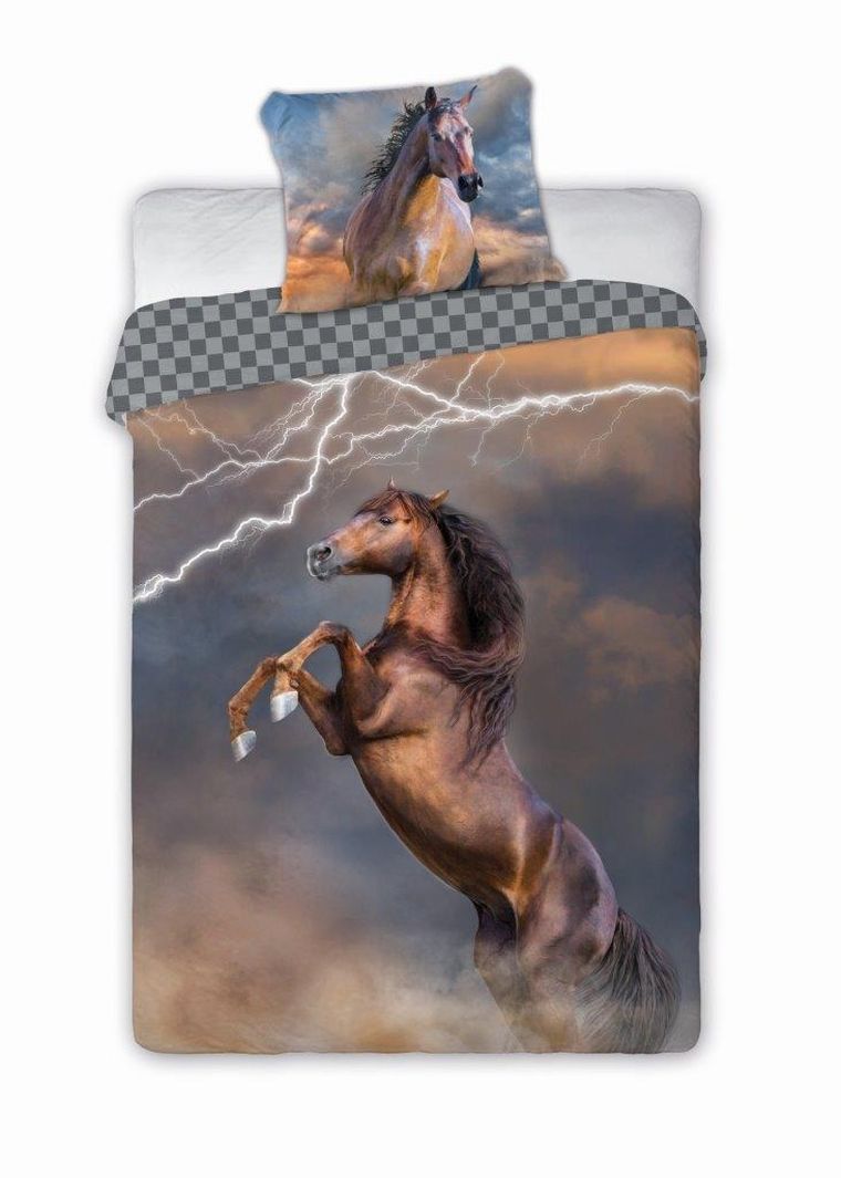 Koń, 2-częściowy komplet pościeli, 160-200 cm