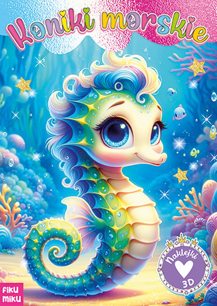 Koniki morskie. Naklejki 3D