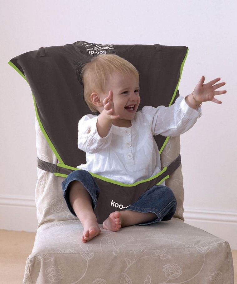 Koo-di, przenośne krzesełko do karmienia, szare