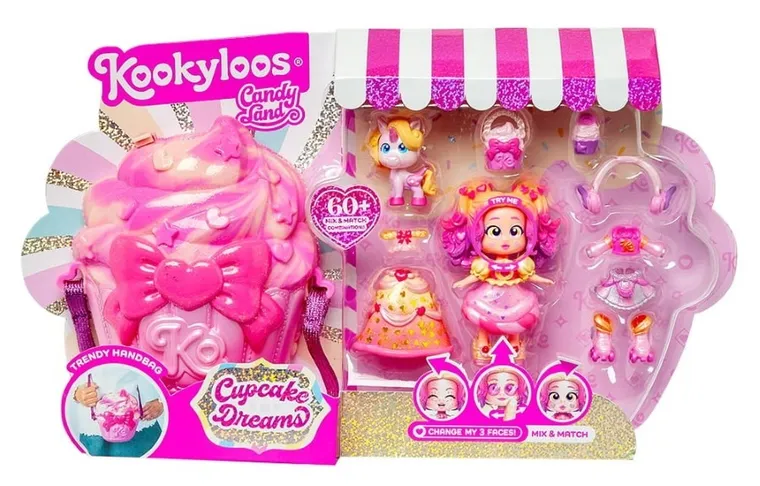 KookyLoos, Candy Land, Cupcake Dreams, zestaw z figurką