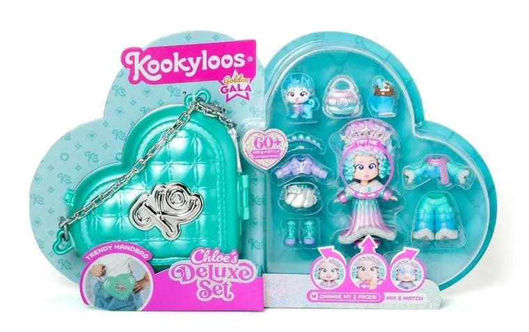 KookyLoos, Golden Gala, Chloe, zestaw z figurką w torece