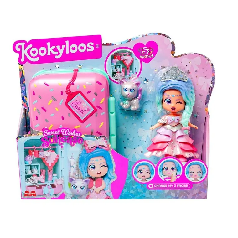 KookyLoos, Suitcases, Sweet Wishes, zestaw z figurką w walizce