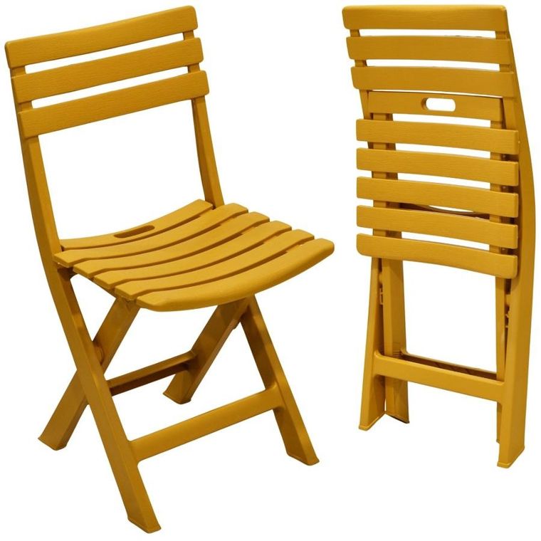 Koopman, Komodo, krzesła cateringowe, składane, plastikowe, beżowe, 4 szt.