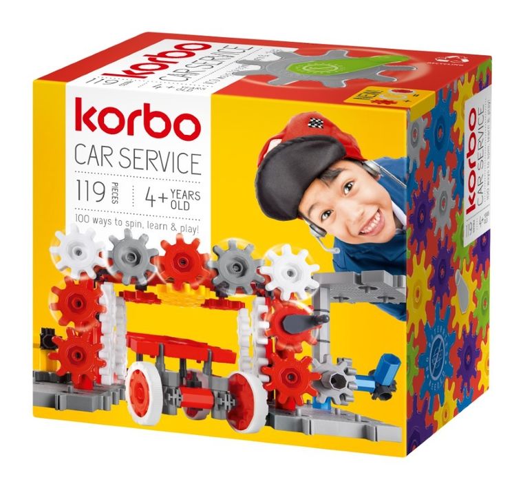 Korbo, Car Service, klocki konstrukcyjne, 119 elementów