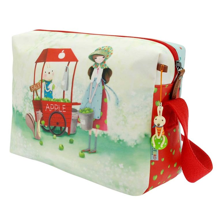 Kori Kumi, An Apple A Day, torba na ramię z nadrukiem