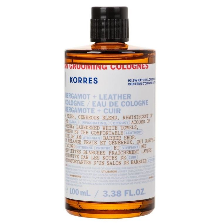 Korres, Athenian Grooming Bergamot + Leather, woda kolońska, 100 ml
